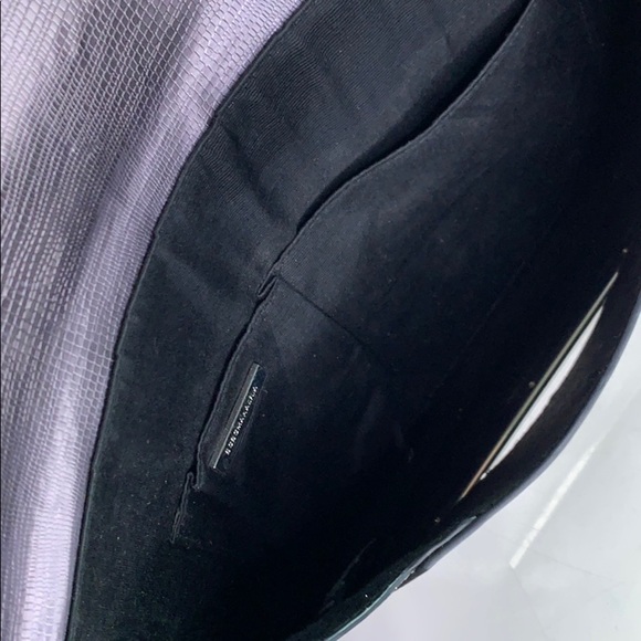 BCBGMaxazria Metallic Amethyst envelope clutch bag purple - Picture 9 of 12